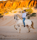 Pferde-Fotoreise Andalusien: Reiter auf Iberer am Strand